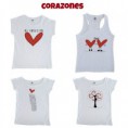 Camisetas blusas de corazones